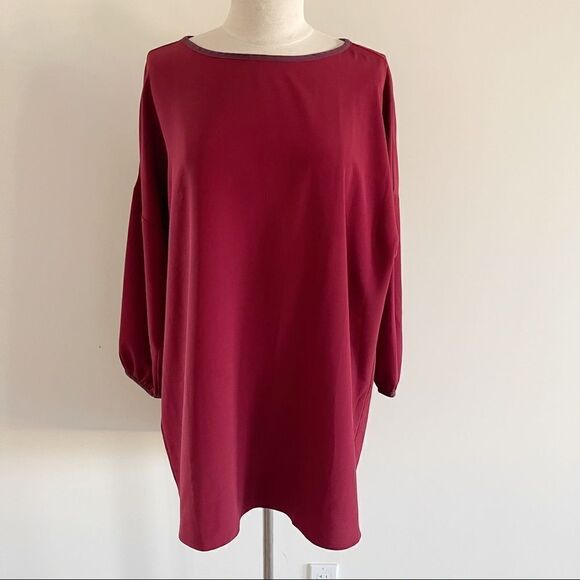 Hatch Maroon Maternity Blouse Top Small - Picture 1 of 9